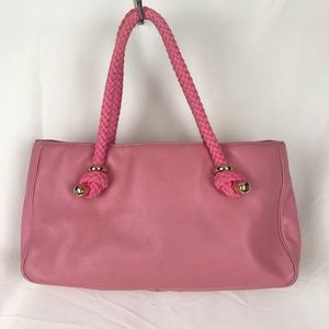 Kate Spade Pink leather shoulder Rope bag - Parker